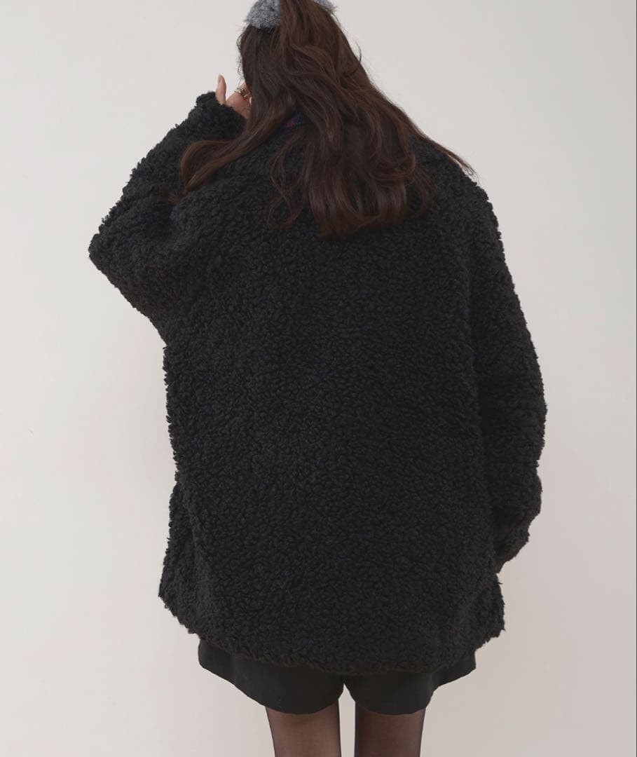 MUHET プードルシャギーダッフルコート