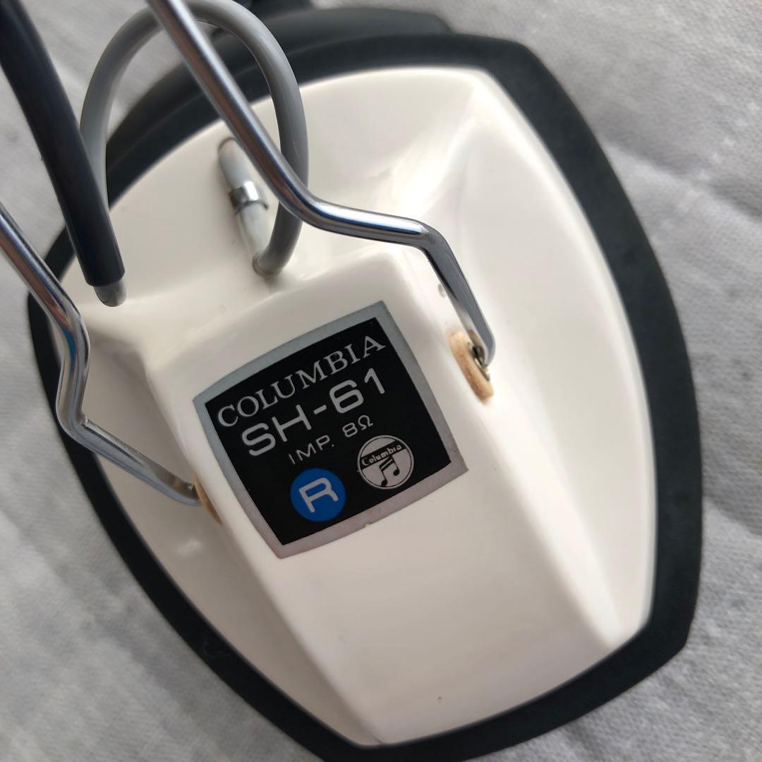 希少◆動作OK日本コロンビアステレオヘッドフォンSH-61 昭和レトロビンテージ