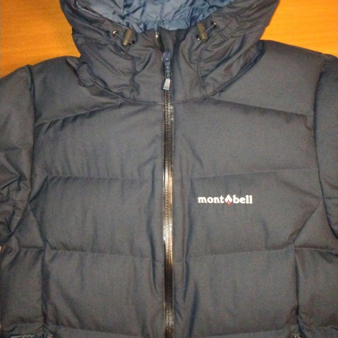 モンベル　パーマフロストライトダウンパーカー　ゴアテックス　M　紺　美品