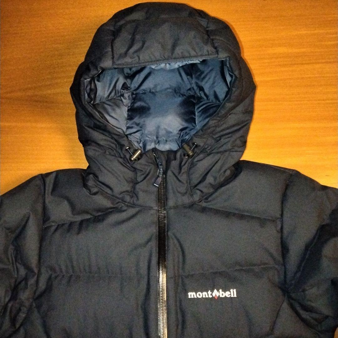 モンベル　パーマフロストライトダウンパーカー　ゴアテックス　M　紺　美品