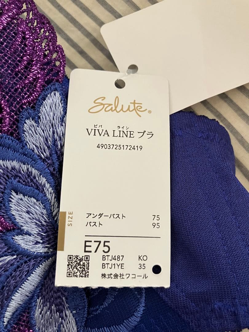 専用品　サルート E75 87グループ　VIVA LINEブラ　上下セット