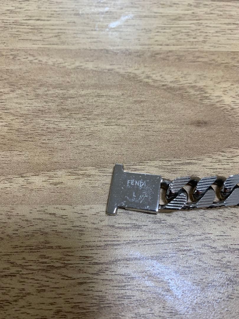 【S】FENDI シルバー チェーンブレスレット