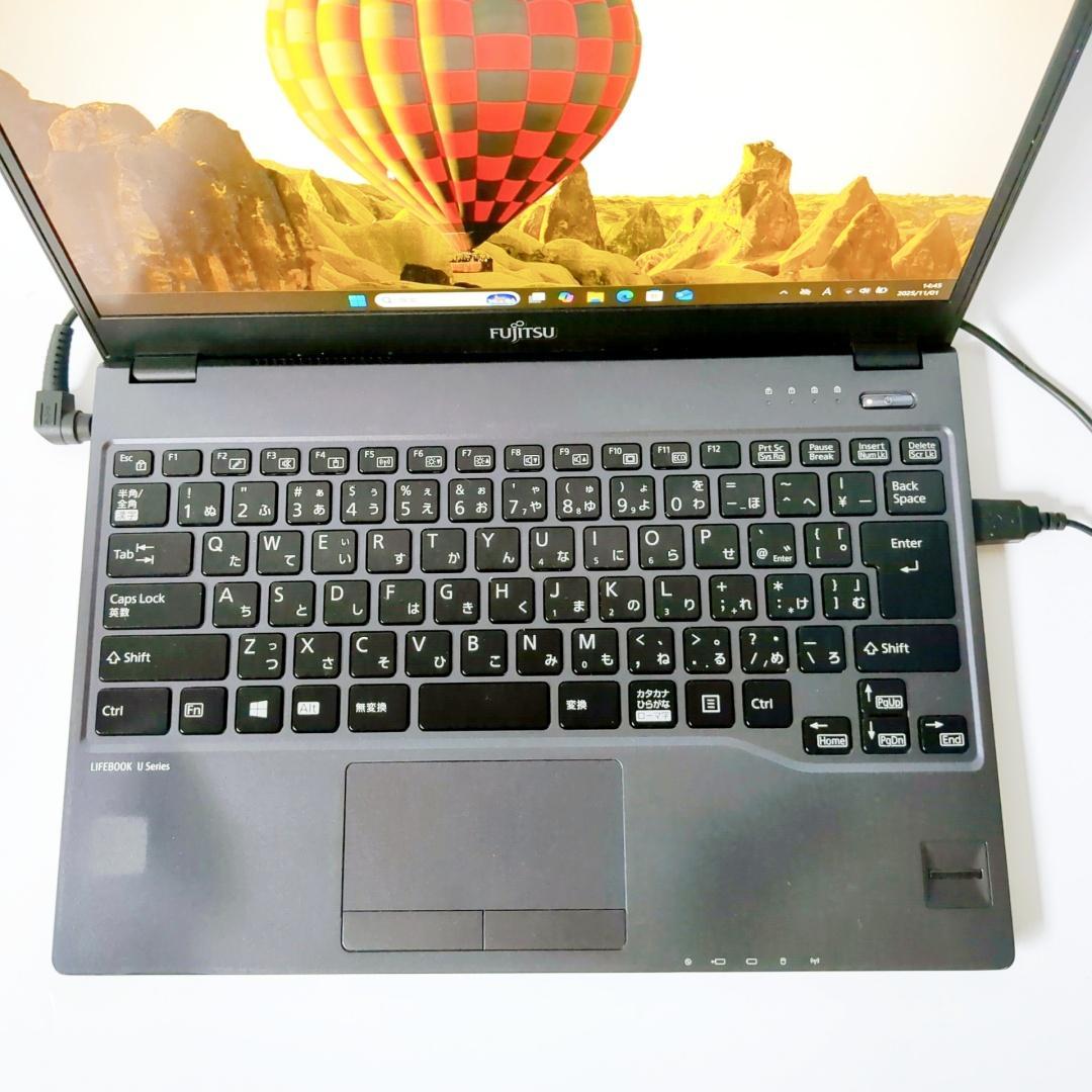 【美品】超軽量✨メモリ8GB爆速SSDで快適♪すぐ使えるブラックノートパソコン✨