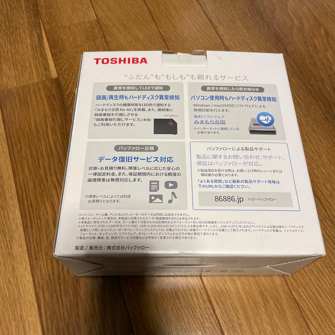 外付けハードディスク・ドライブ TOSHIBA canvio desktop HD-TDA4U3-B