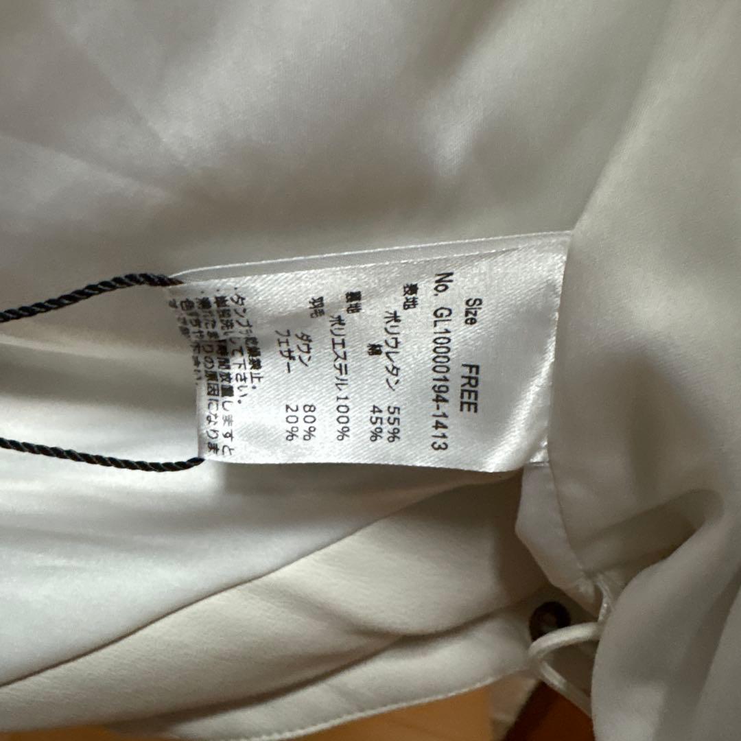 ひろママ美品グラムリップス ダウンベスト ホワイト