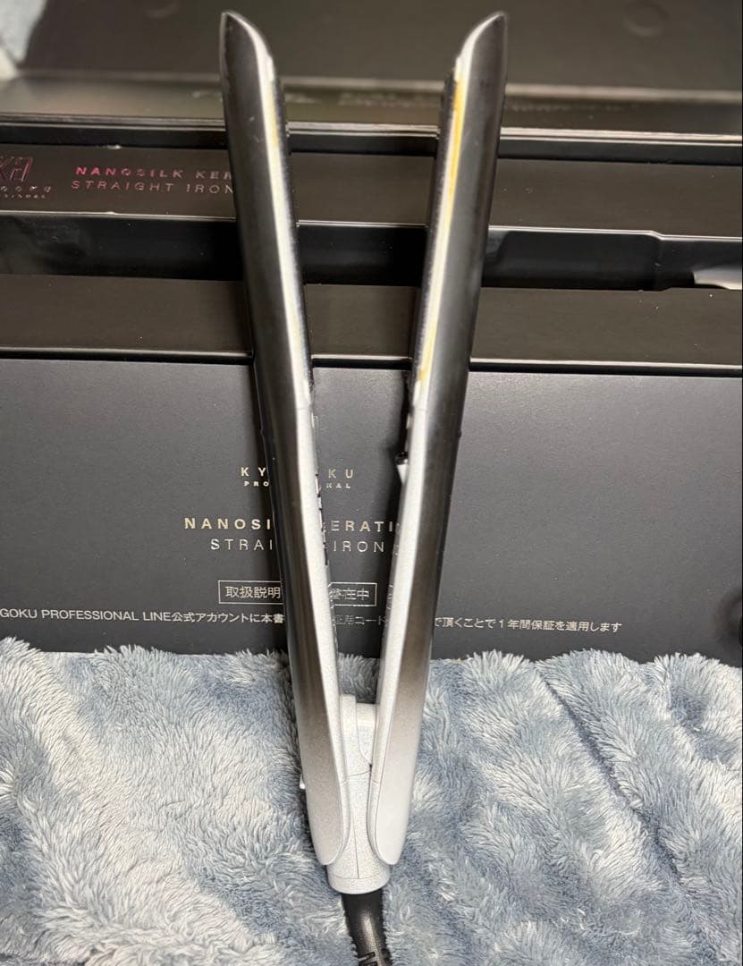 ヘアアイロン KYOGOKU PRNANOSILK KERATIN STRAIGHT IRON