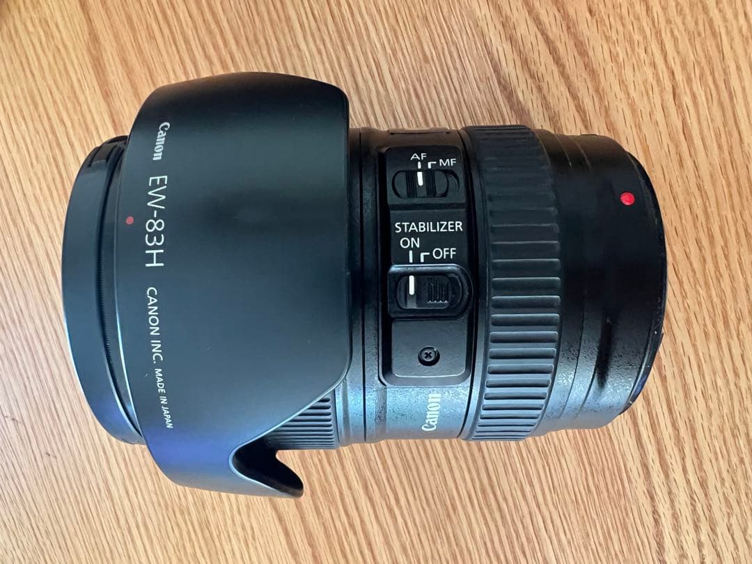 Canon EF 24-105mm f/4L フード、UVフィルター付