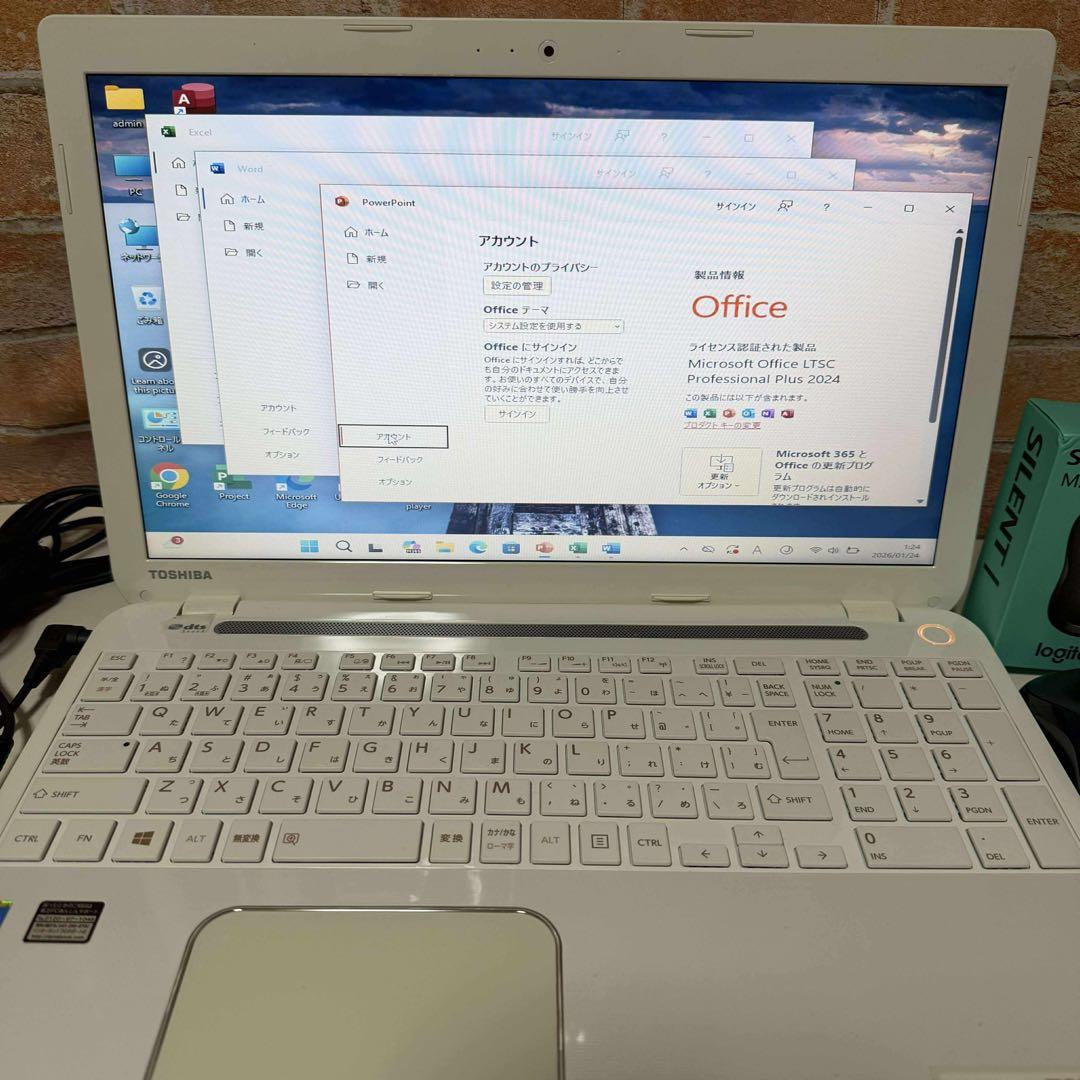 東芝ノート PC 高速起動SSD WebカメラWindows11 オフィス付き