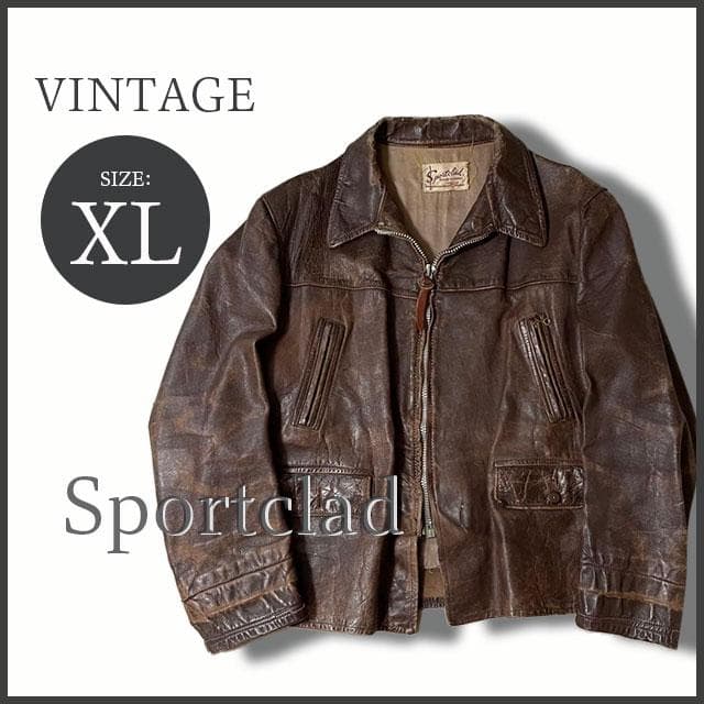 専用50's Vintage Sportclad製ホースハイドスポーツジャケット