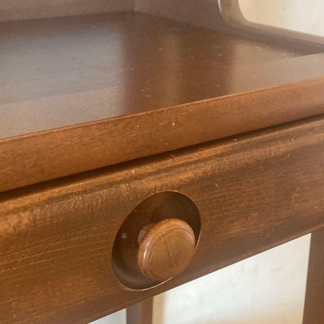 オールド カリモク ヴィンテージ 電話台 ディスプレイ コンソール 飾り棚