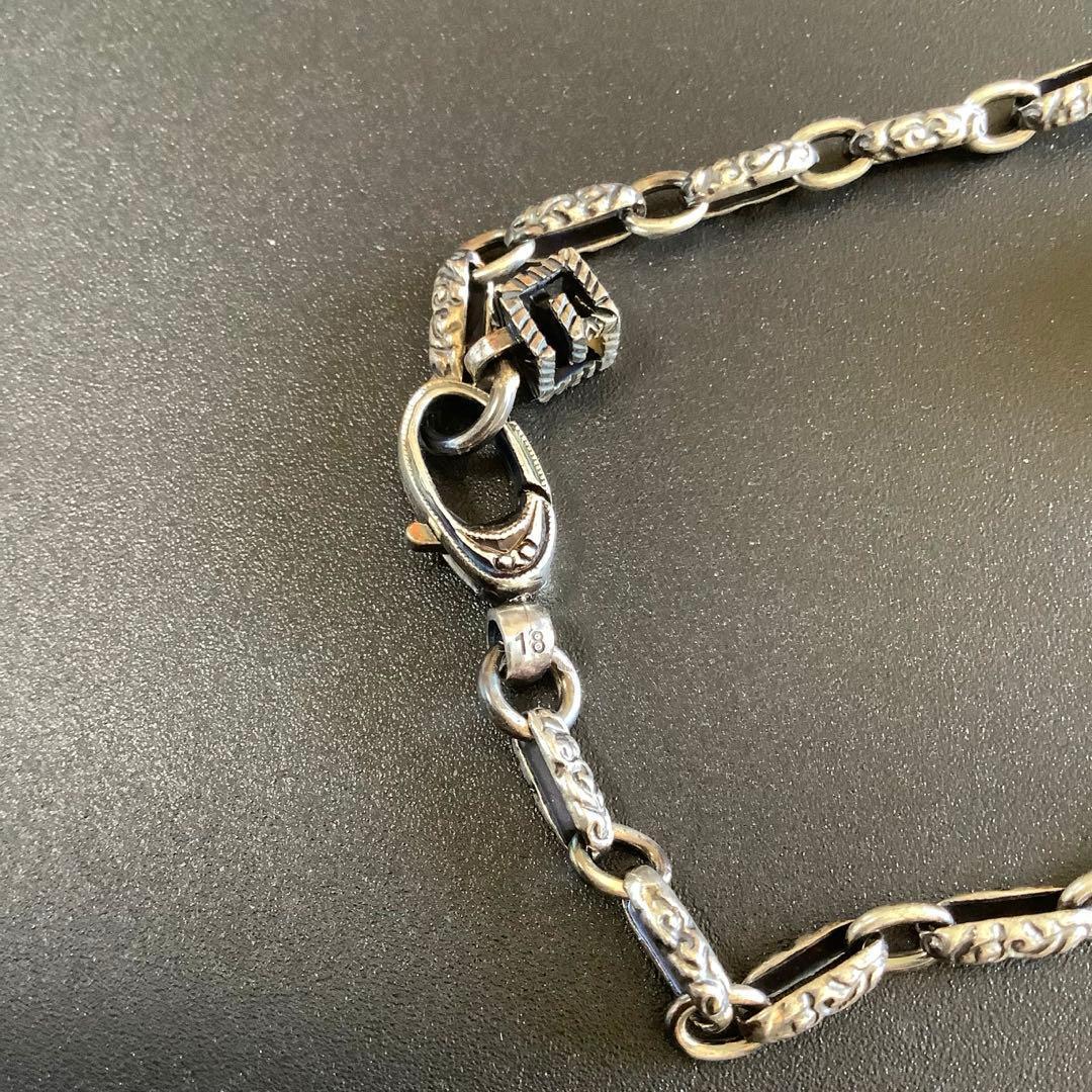 GUCCI スクエアG キューブ アラベスク ブレスレット シルバー 18