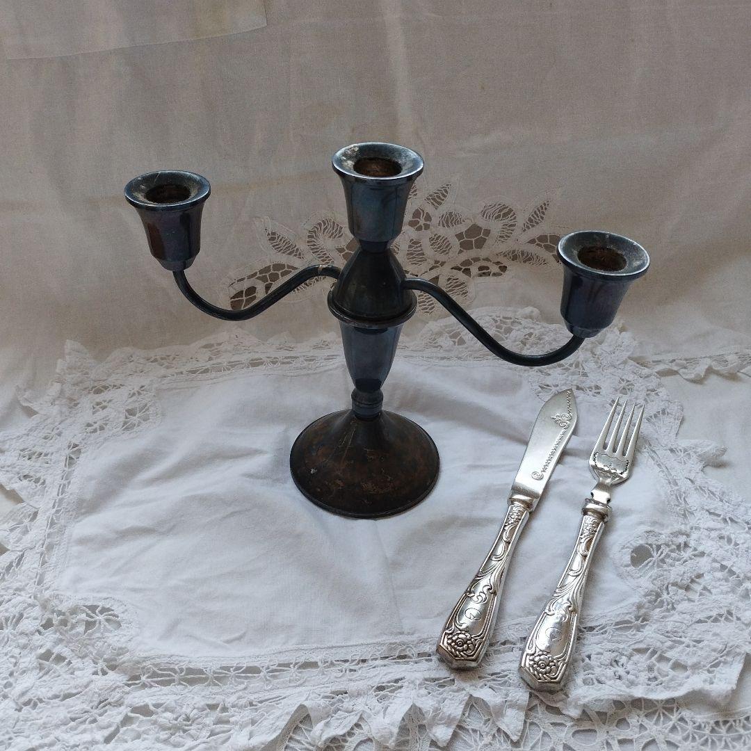 アメリカ製 Duchin Creation スターリングキャンドルスタンド