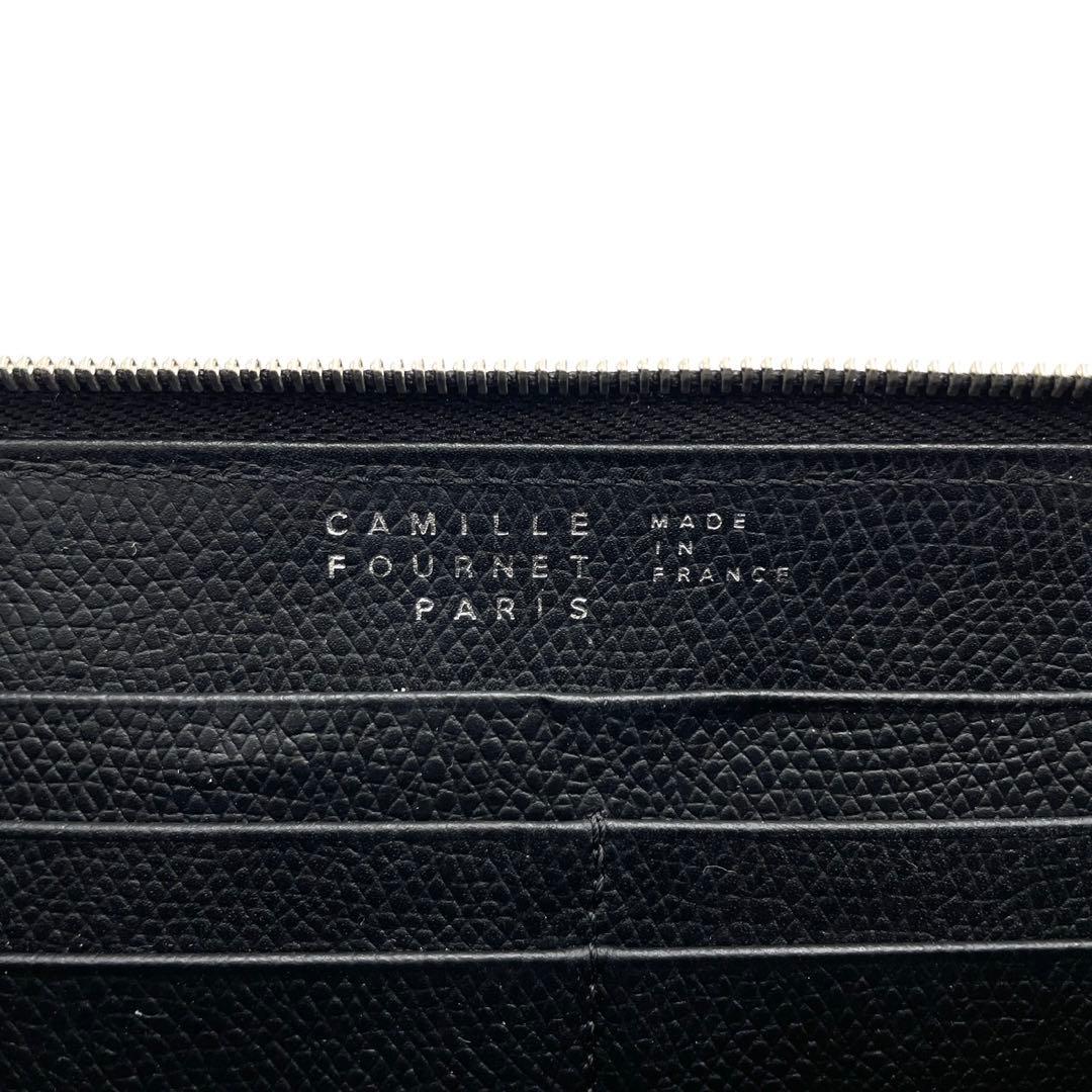 極美品● カミーユフォルネ VERSO 長財布 クロコダイル ブルー ブラック