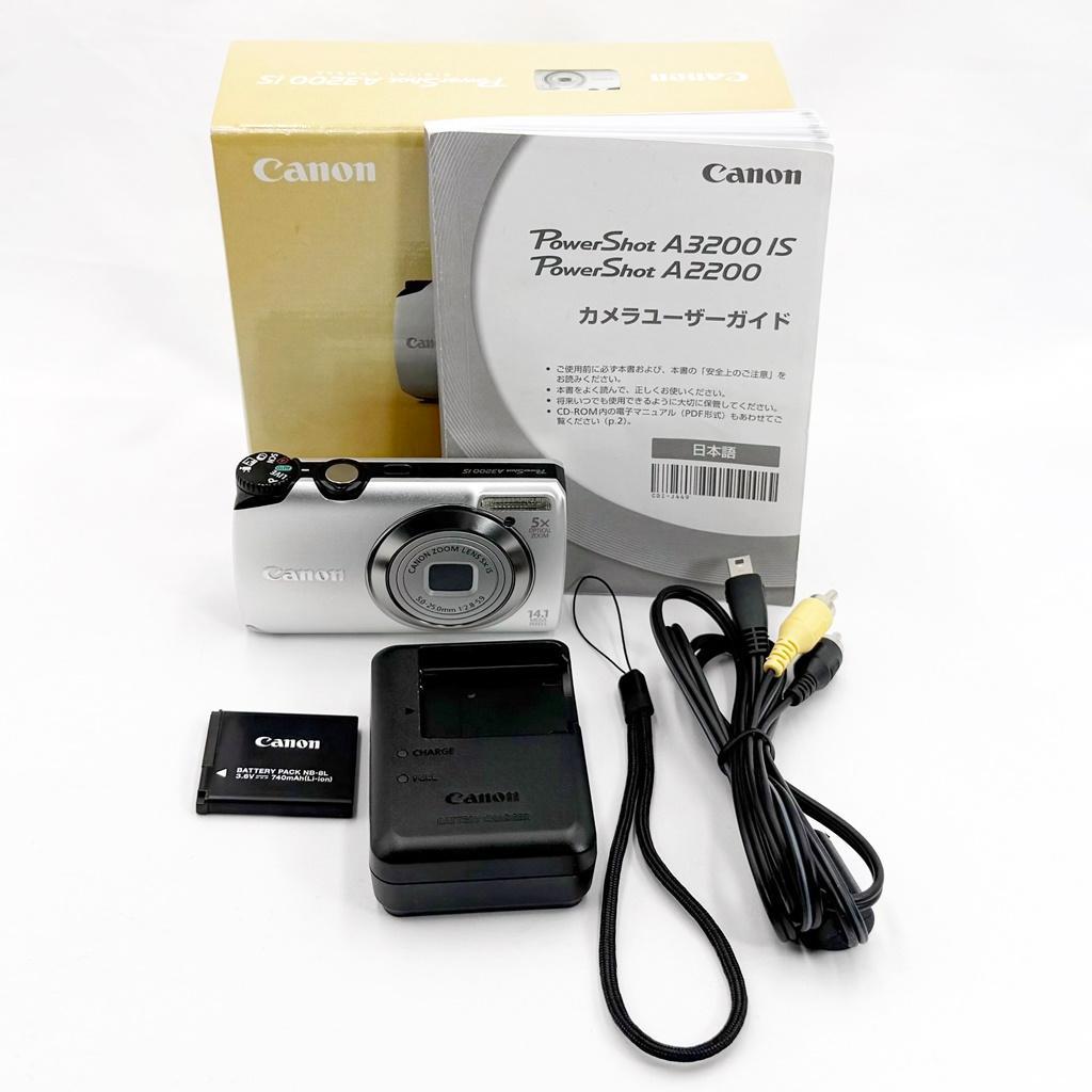 【美品】キヤノン PowerShot A3200IS シルバー コンデジ カメラ
