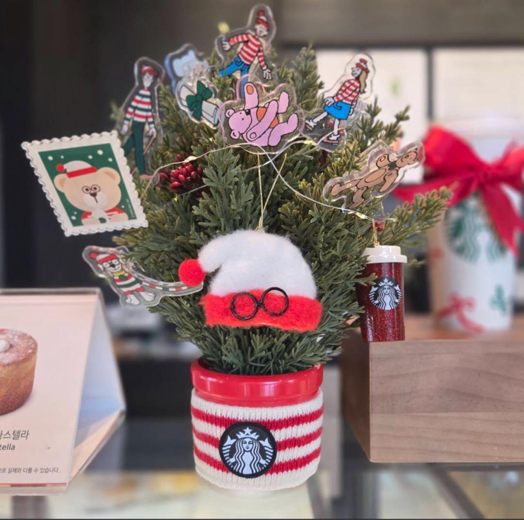 【韓国限定】スタバ ジョイフル ウォーリー クリスマス ツリー フルセット
