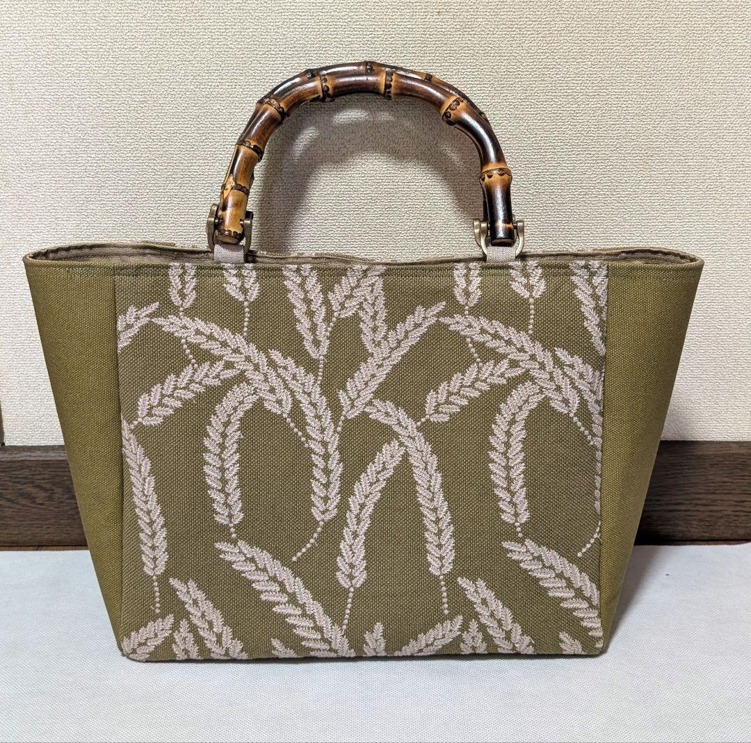 ハンドメイド　トートバッグ　ミナペルホネン