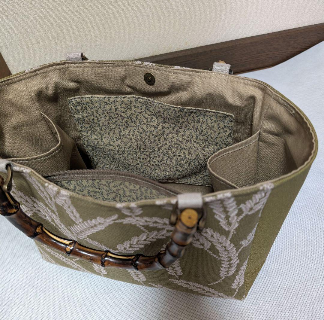 ハンドメイド　トートバッグ　ミナペルホネン