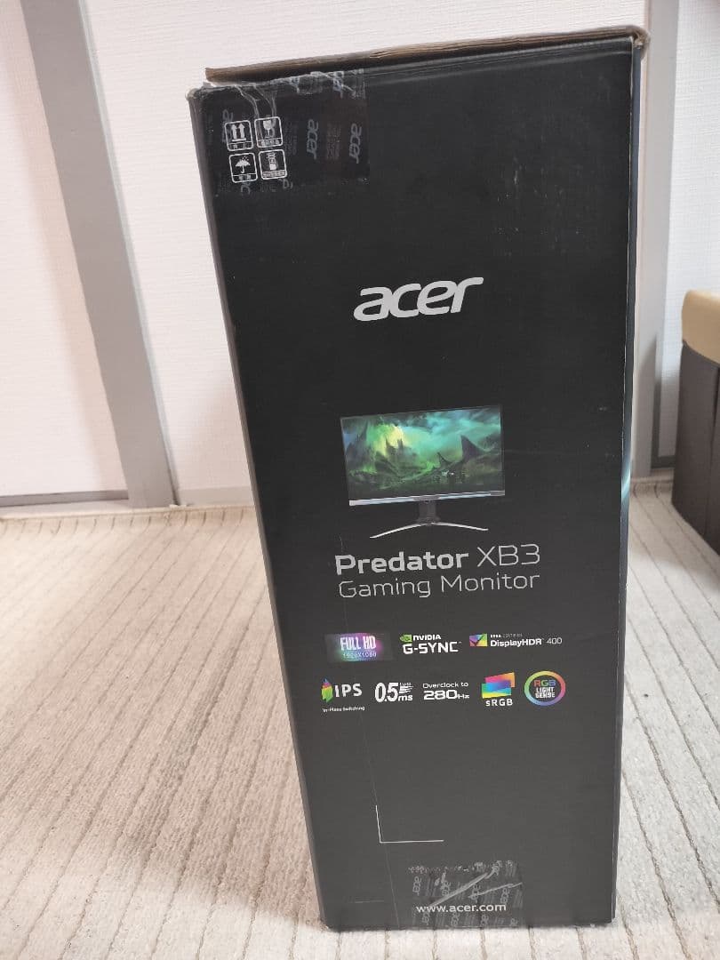ディスプレイ・モニター本体 Acer Predator XB3 XB253QGWbmiiprzx 24.5