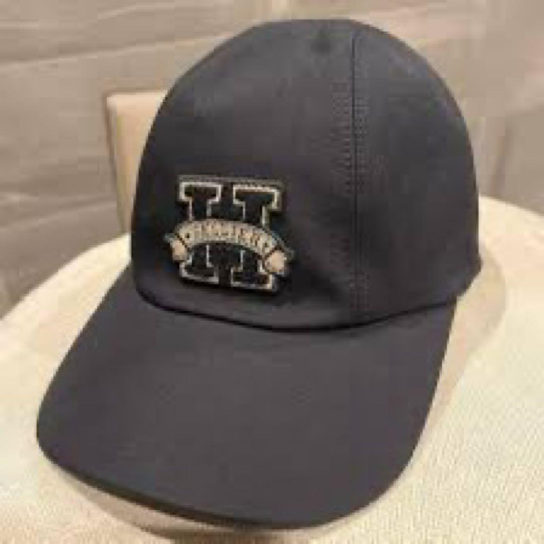 HERMES　キャップ　デイヴィス　H　　サイズ56　ブラック