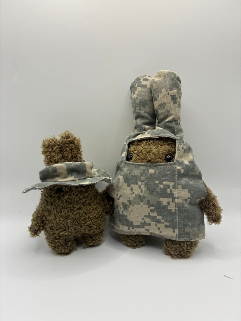 【HI】ウサギぬいぐるみ / ブラウン２型４サイズ（各装備込み）