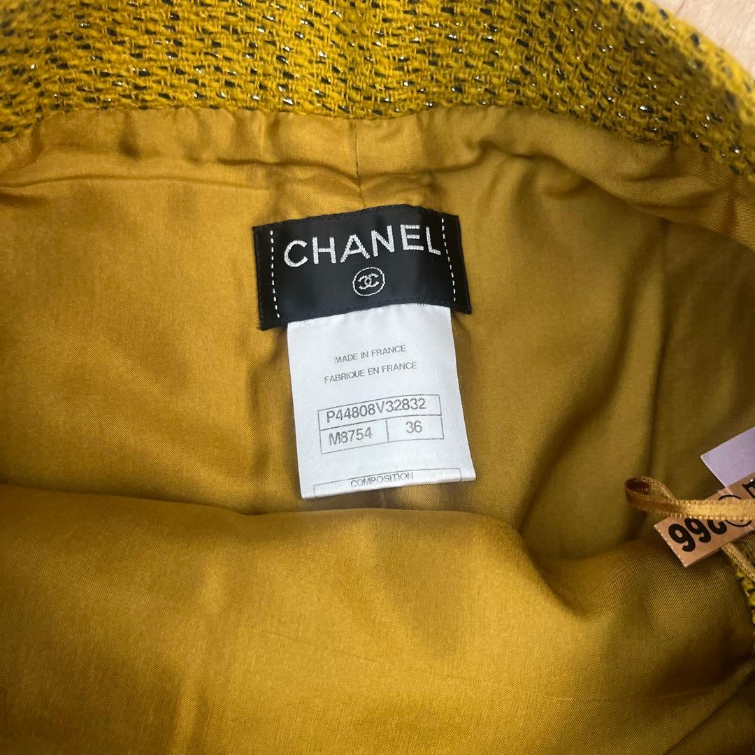 グ*リ様 CHANEL ボタン付きタイトスカート 36