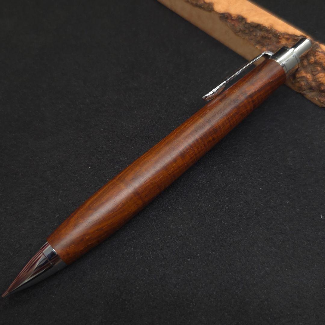 No.41ハンドメイド木軸シャーペンサイアミーズローズウッド