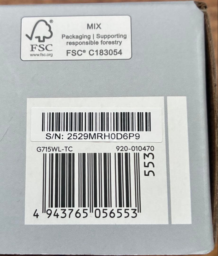 ワイヤレスゲーミングキーボード Logicool G715WL-TC ホワイト