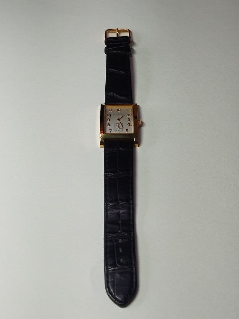 LONGINES ドルチェヴィータ ゴールド 濃紺レザー 時計