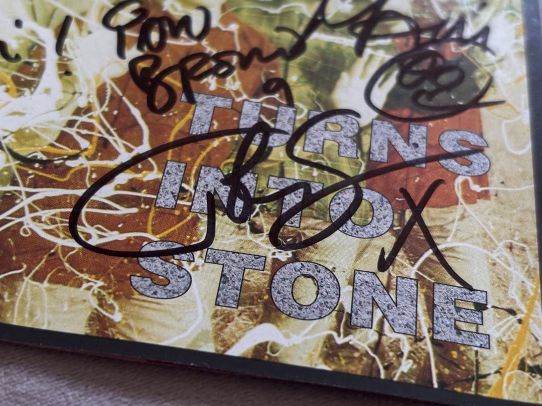 レアThe Stone Roses サインCD ストーンローゼズ イアンブラウン