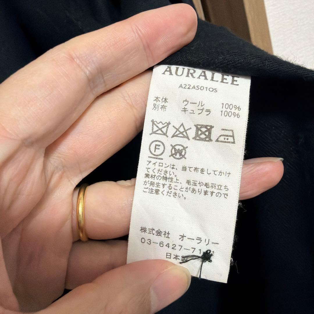 トップス AURALEE 22AW SUPER LIGHT WOOL SHIRTS