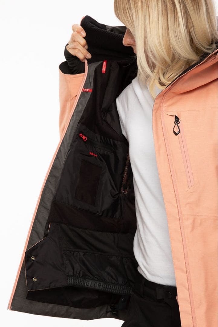 686 スキーウェア　スノボウェア　レディース　上下セット　ピンク　オレンジ