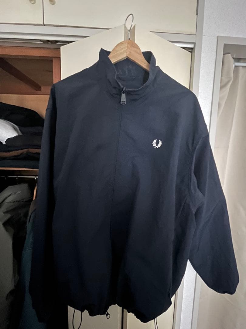 FRED PERRY BEAMSシェルジャケット セットアップ　ネイビー