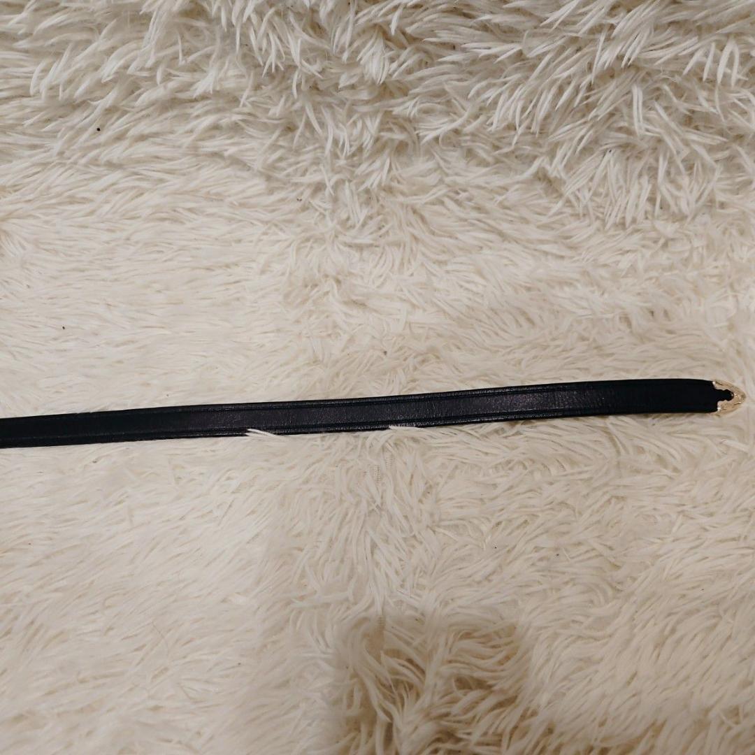 美品 monitaly モニタリ ベルト ブラック シルバーバックル レザー 黒