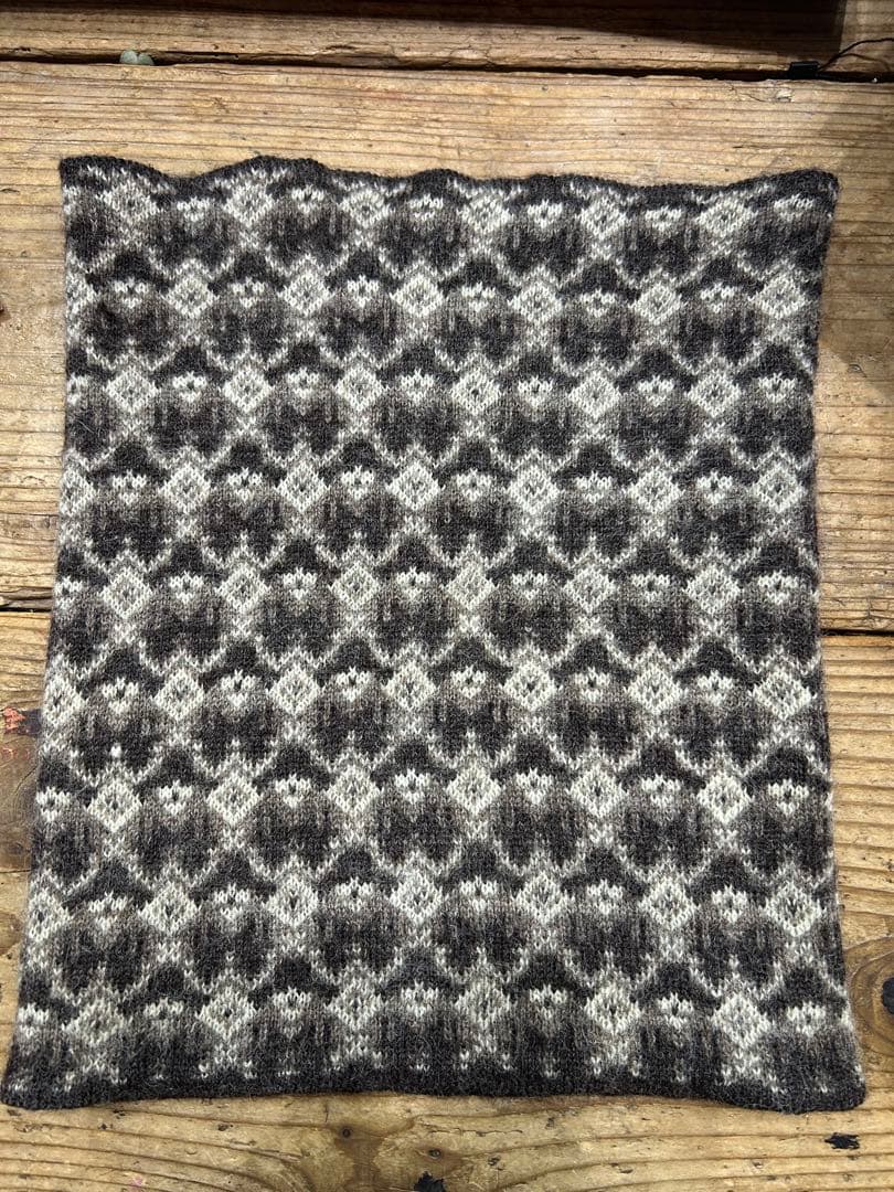 NUMBER NINE 幾何学模様 ネックウォーマー　ジョージハリスン