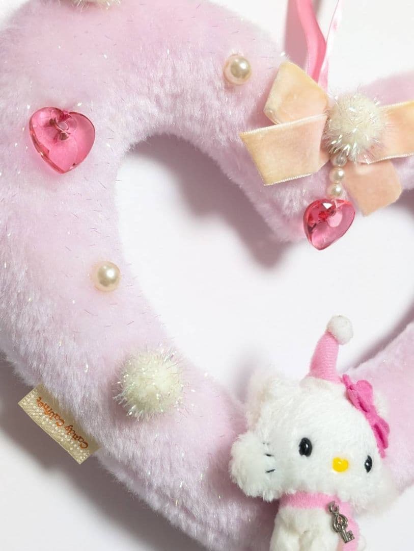 チャーミーキティ　クリスマス　リース　レトロ　ぬいぐるみ