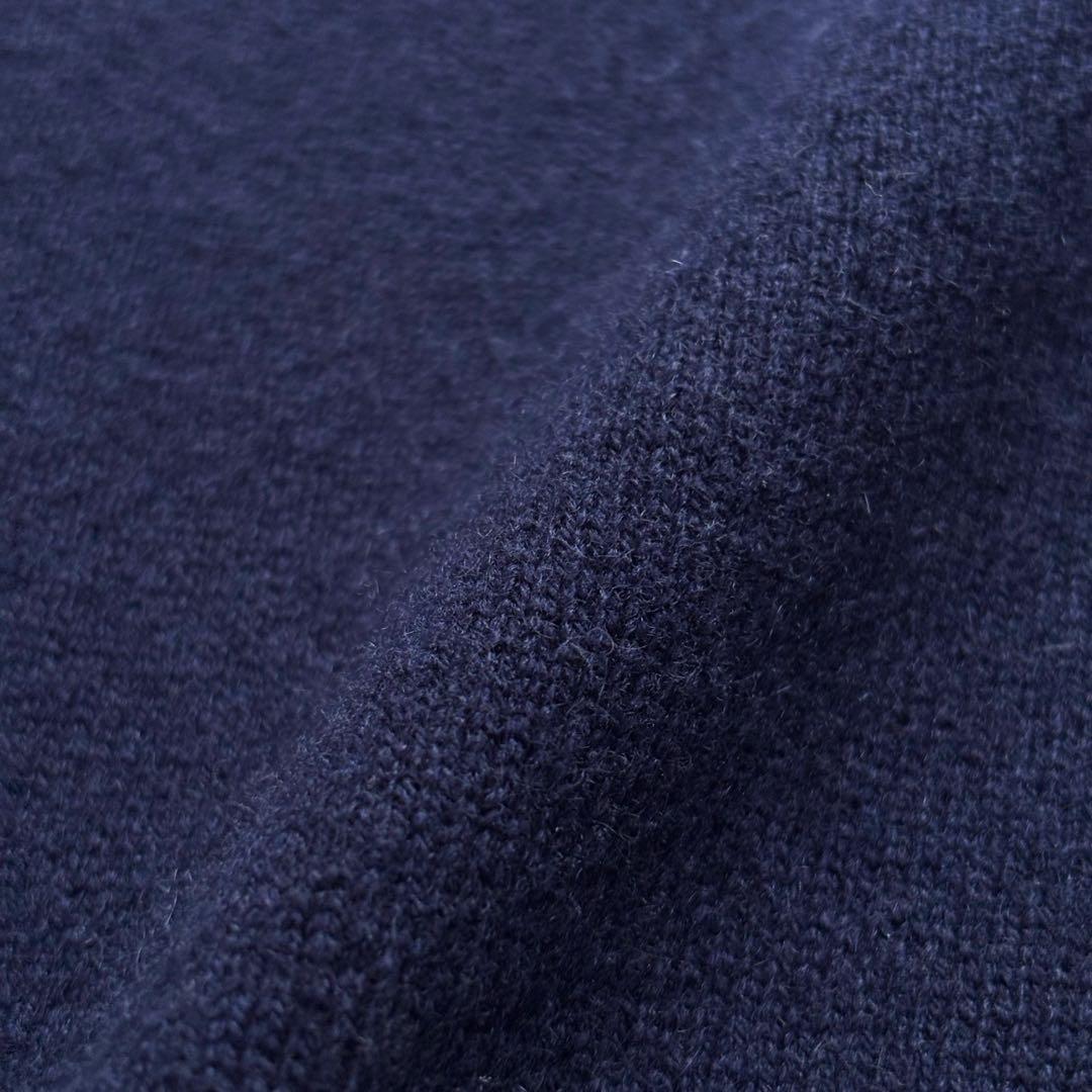 【超希少】シャネル カシミヤ100% スクエアネックニット 英国製 ココマーク