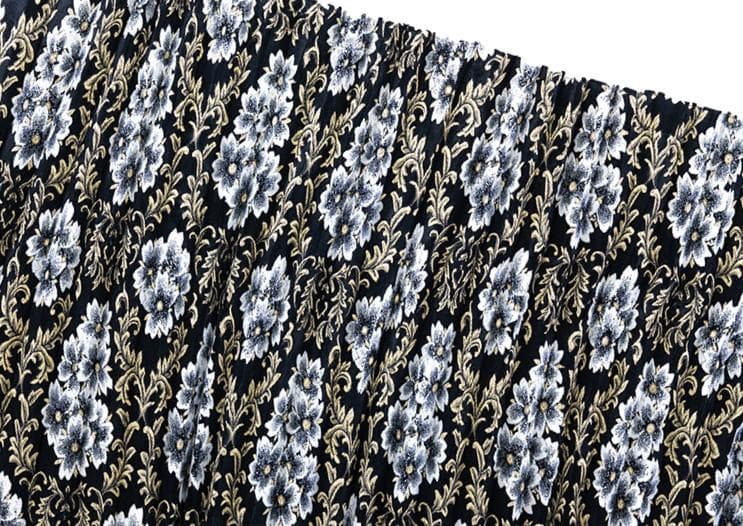 即納可能！【金華山仮眠カーテン　プリーツ＆裏地加工】（桜ブラック）