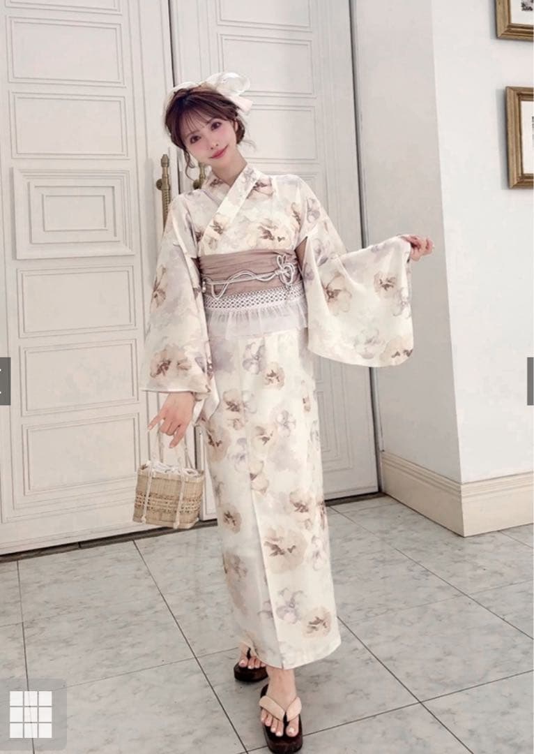 GRL 3点セット 2way花柄セパレート浴衣 fy025