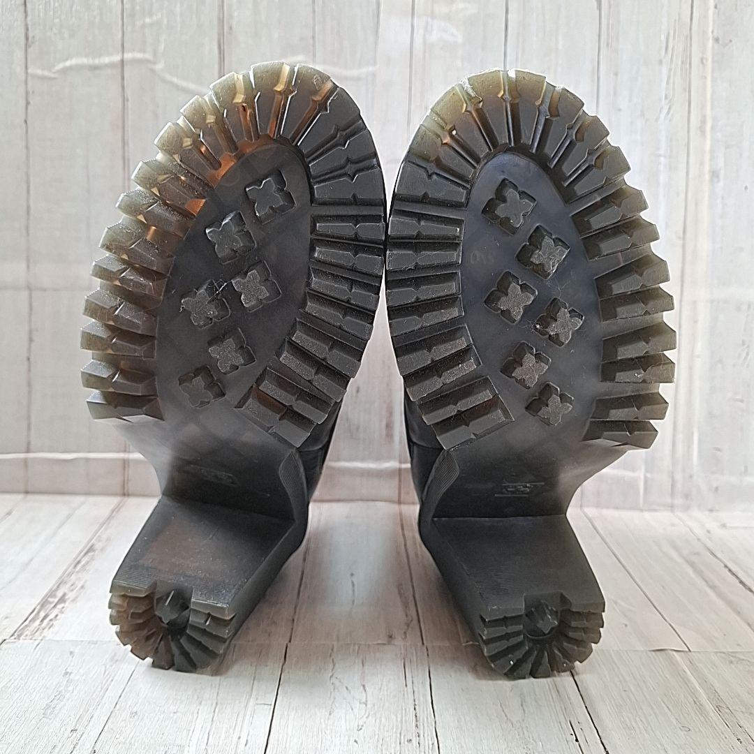 未使用級【23.5】ドクターマーチン ハーストン サイドゴアブーツ 厚底 黒