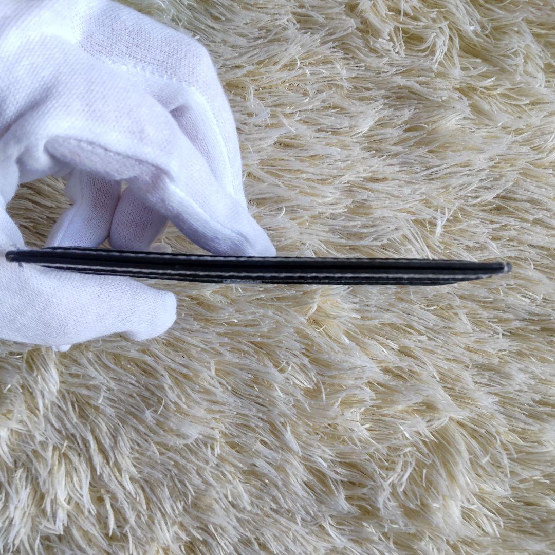 極美品✨ボナベンチュラ　カードケース　名刺入れ　スリム　ブルー　レザー