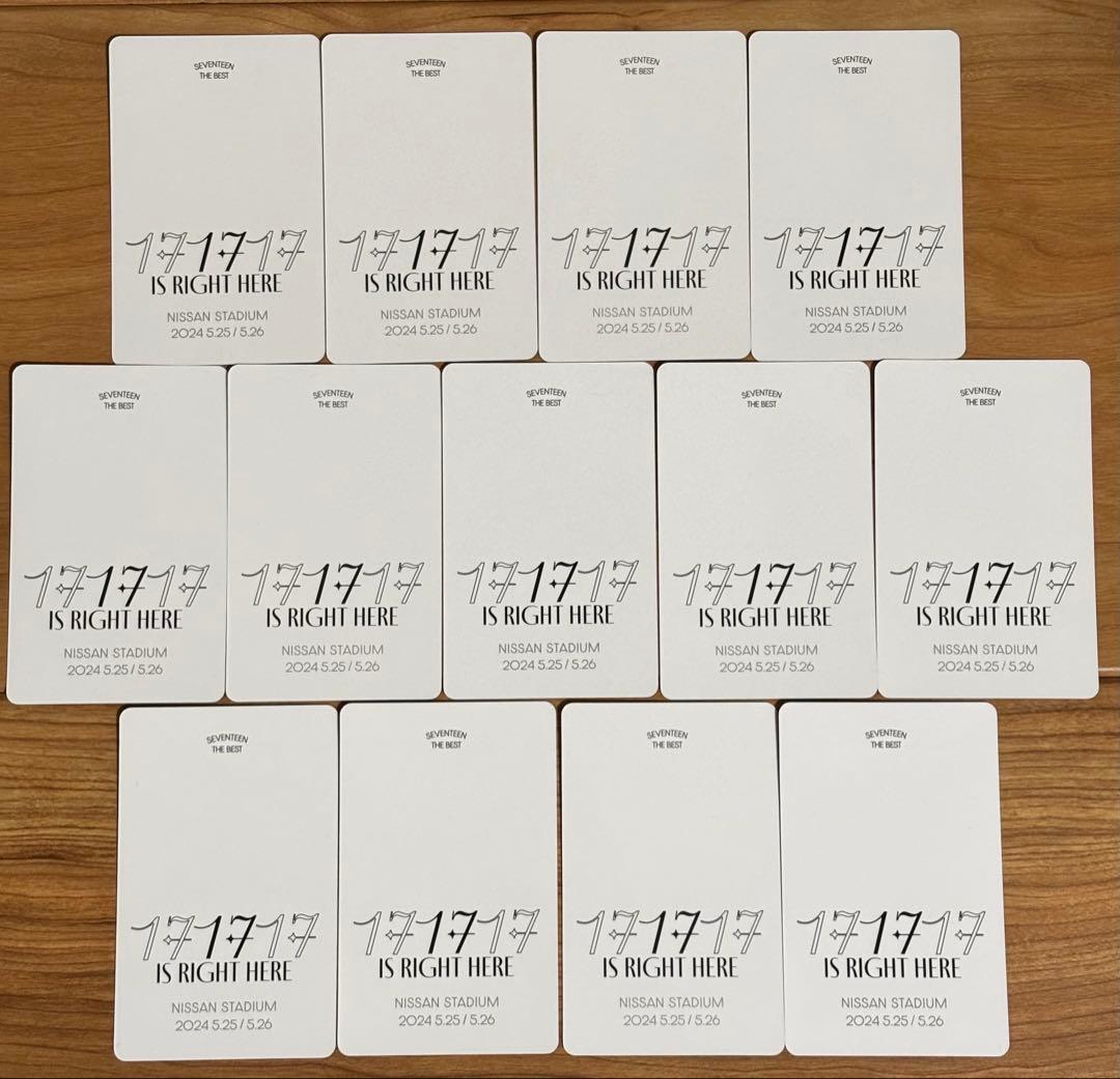 SEVENTEEN ︎17 IS RIGHT HERE 来場者限定　トレカ　コンプ