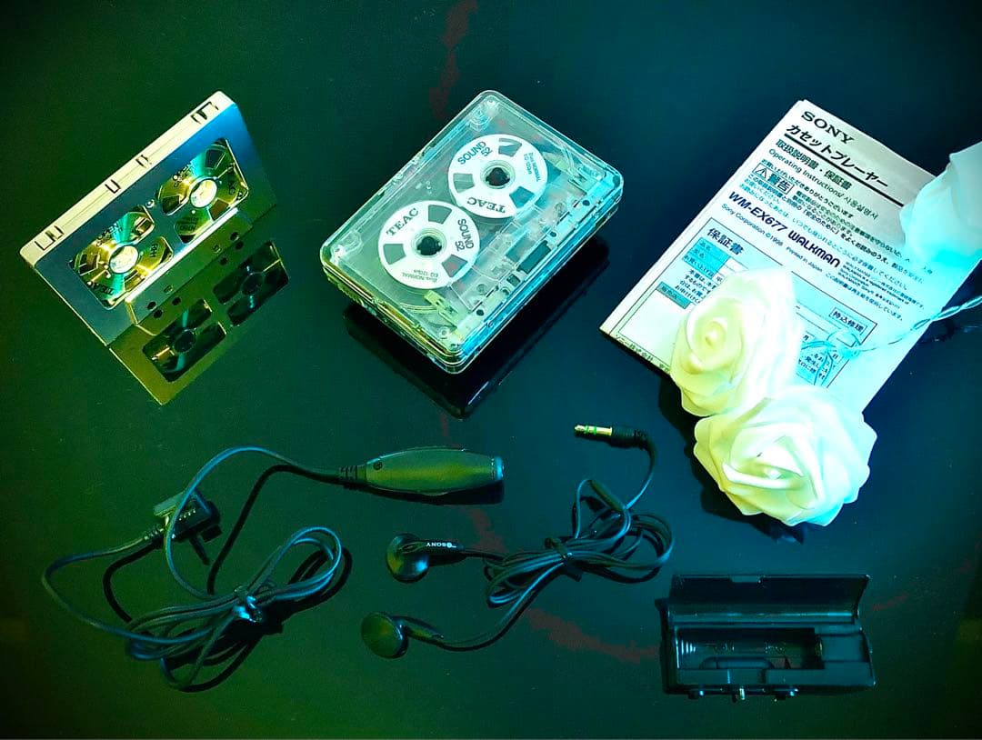 カセットウォークマンSONY WM-EX677透明カバー「整備済み、完動超美品」