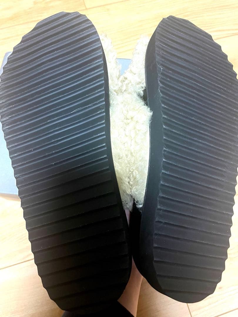 UNITED ARROWS ベージュ ファーサンダル 38