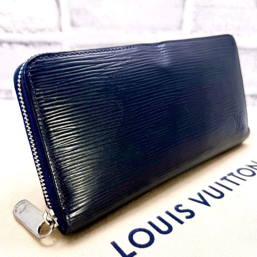ルイヴィトン　 エピ ジッピーウォレット ネイビー ラウンドジップ 長財布