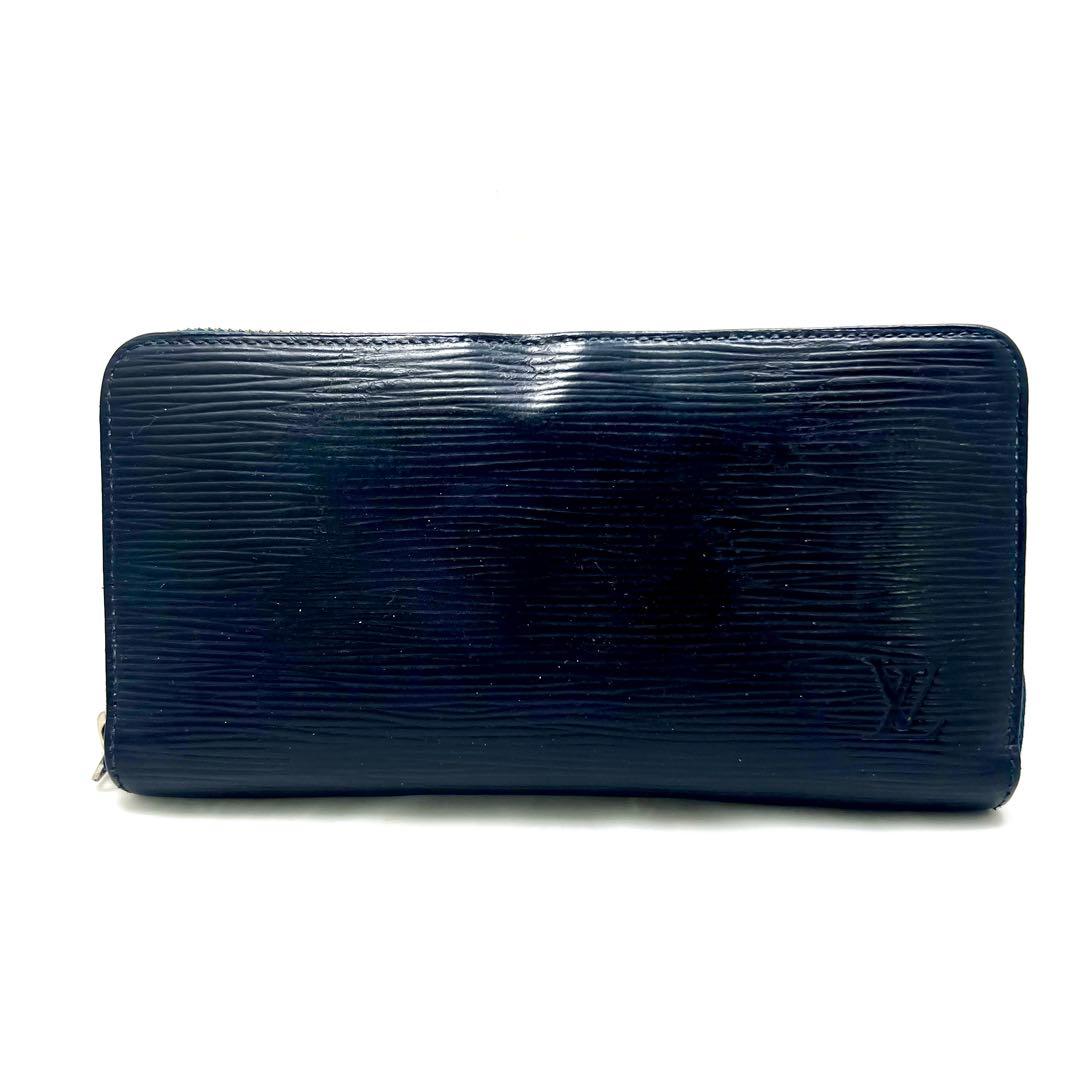 ルイヴィトン　 エピ ジッピーウォレット ネイビー ラウンドジップ 長財布