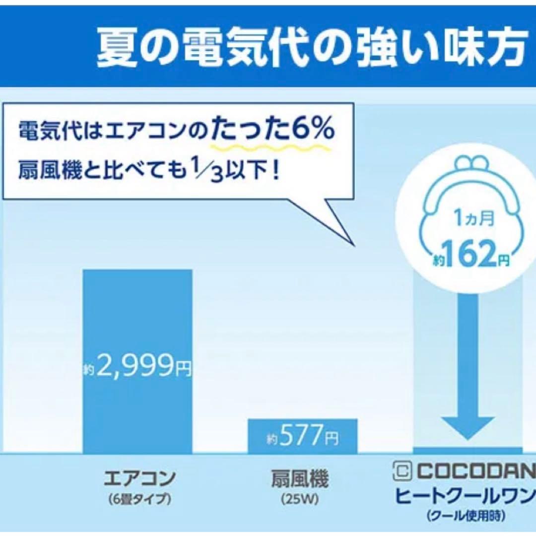 省エネ！ヒーター＆小型クーラー COCODAN ココダン ヒートクールワン