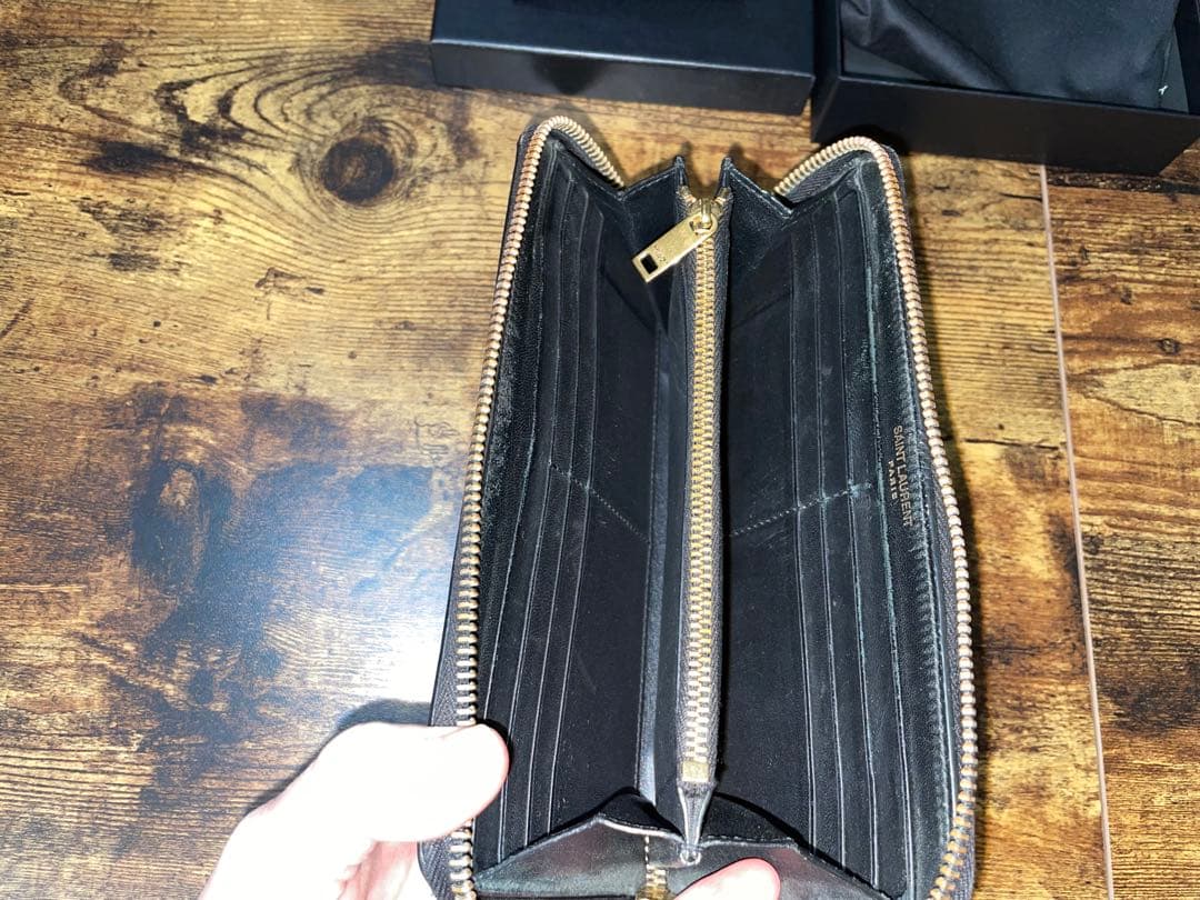 サンローラン長財布 ブラック