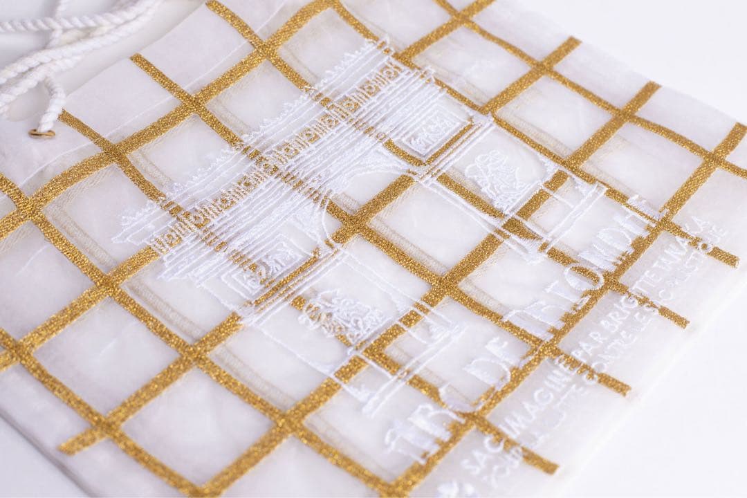 新品 BRIGITTE TANAKA ブリジットタナカ オーガンジーバッグ凱旋門