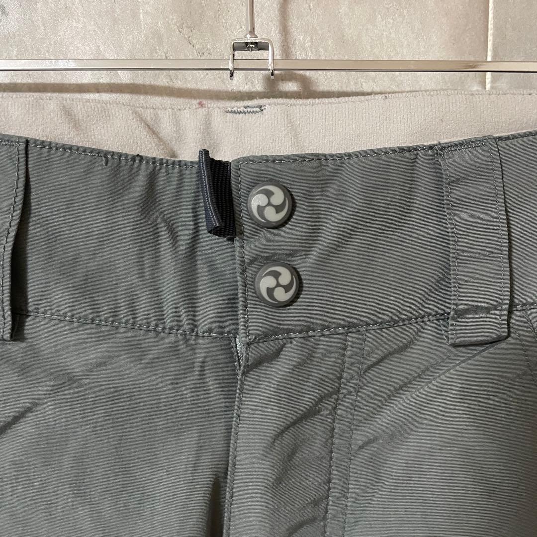 burtonバートンスキーパンツスノーボードウェアズボン下灰色グレー刺繍ロゴ希少