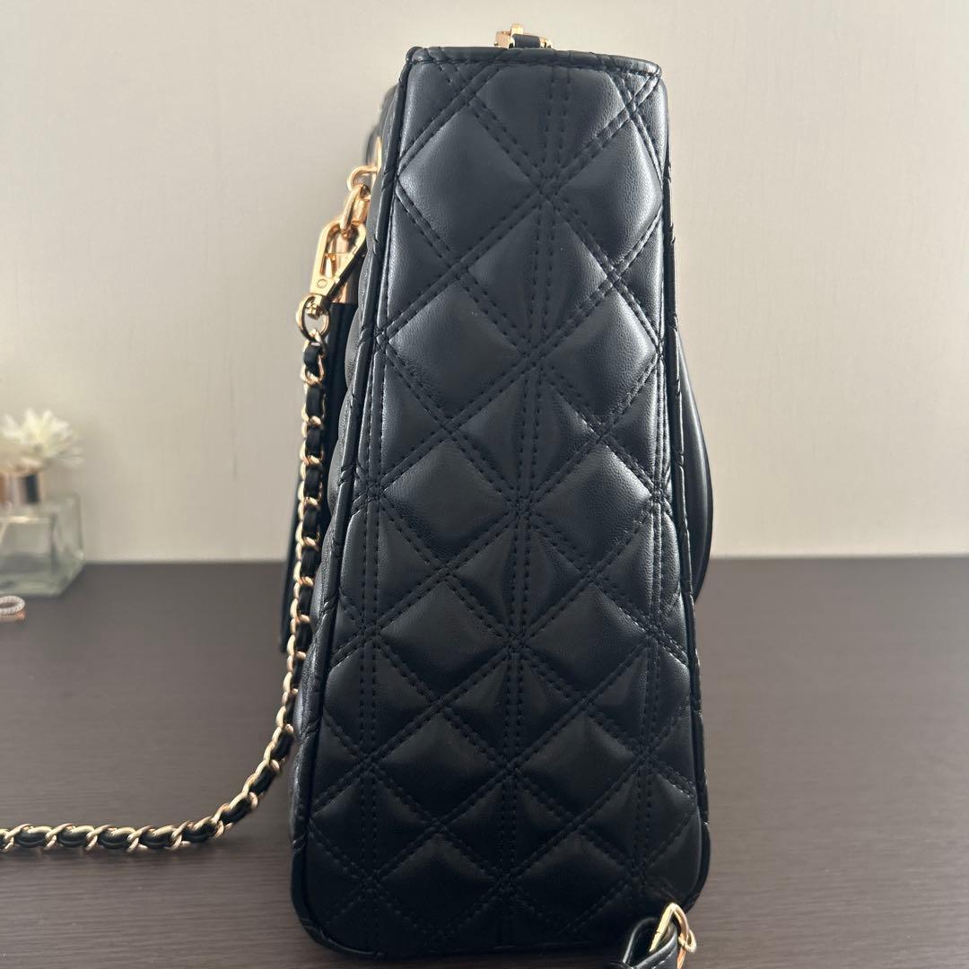 新品　ランダ RANDA 2WAYキルティンラージバック ブラック A4対応